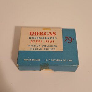 Vintage Dorcas Dressmakers Steel Pins Highly Polished Needle Points